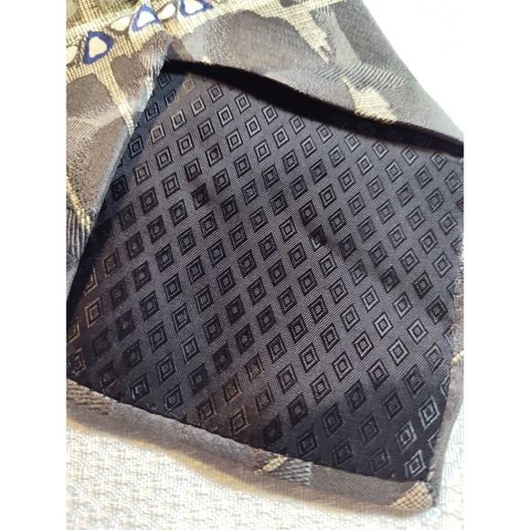 Luciano Gatti Made in Italy 100% Silk Geo‎ Neck Tie Multicolor 4"x56" 1307 - Picture 3 of 5